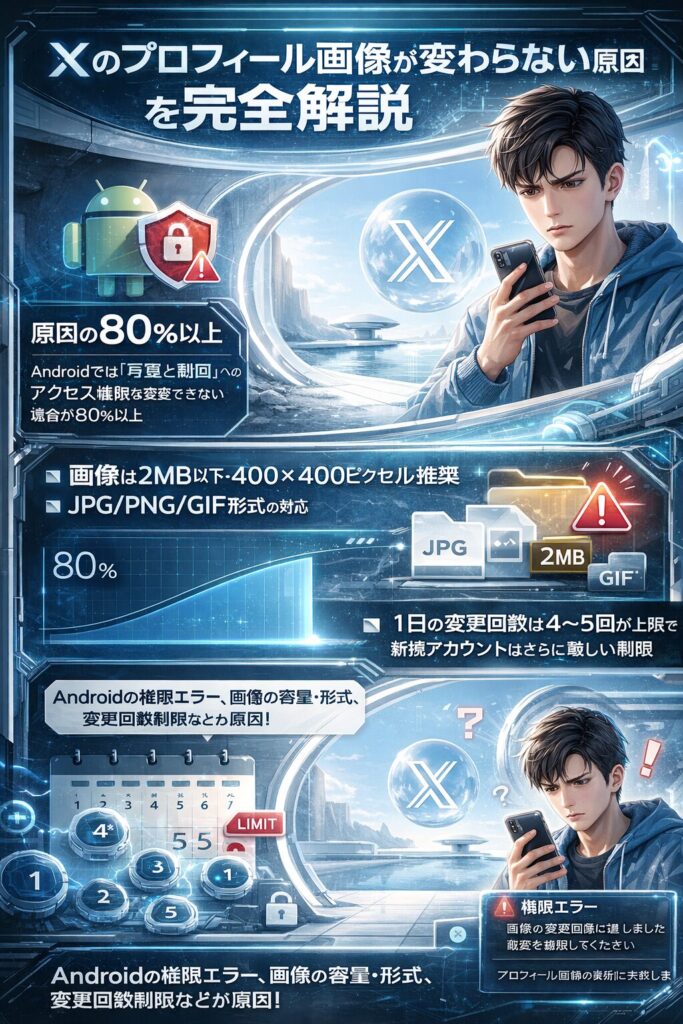 Xのプロフィール画像変更の原因