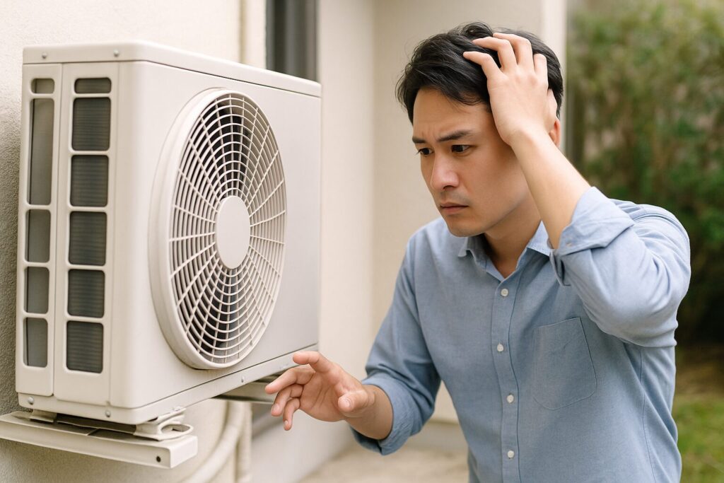 エアコン室外機の不調に直面したときの対処法