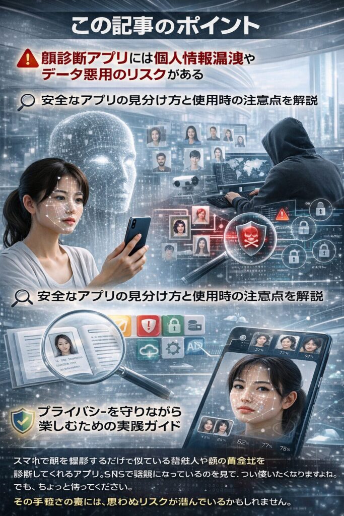 顔診断アプリのリスクと対策