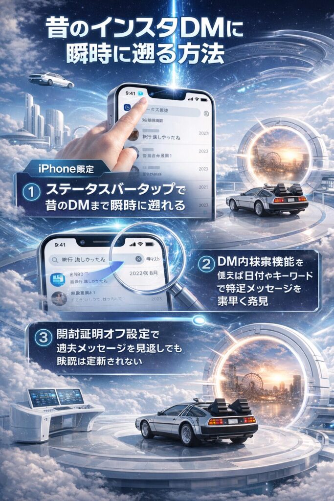 iPhone・Android別の具体的な遡り方から、既読バレずに昔のメッセージを確認するテクニック