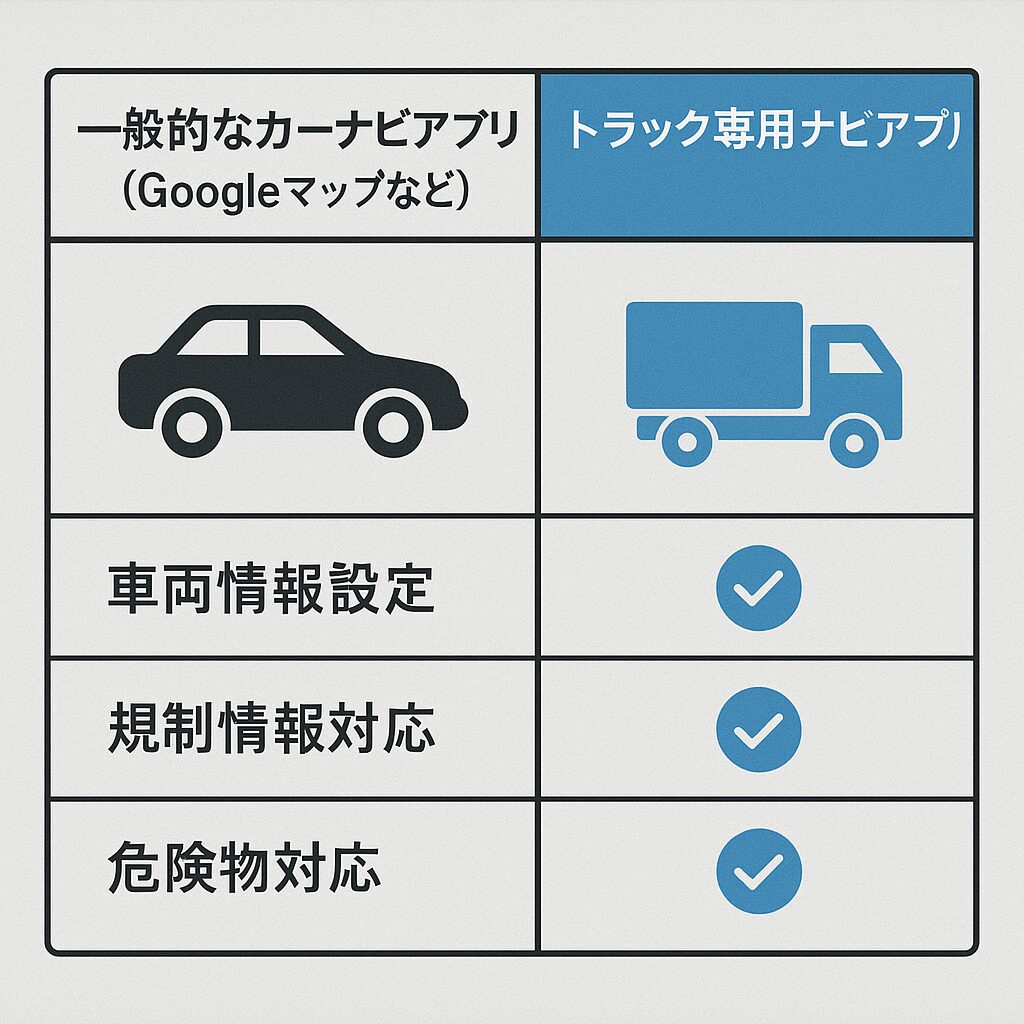 トラックナビアプリ