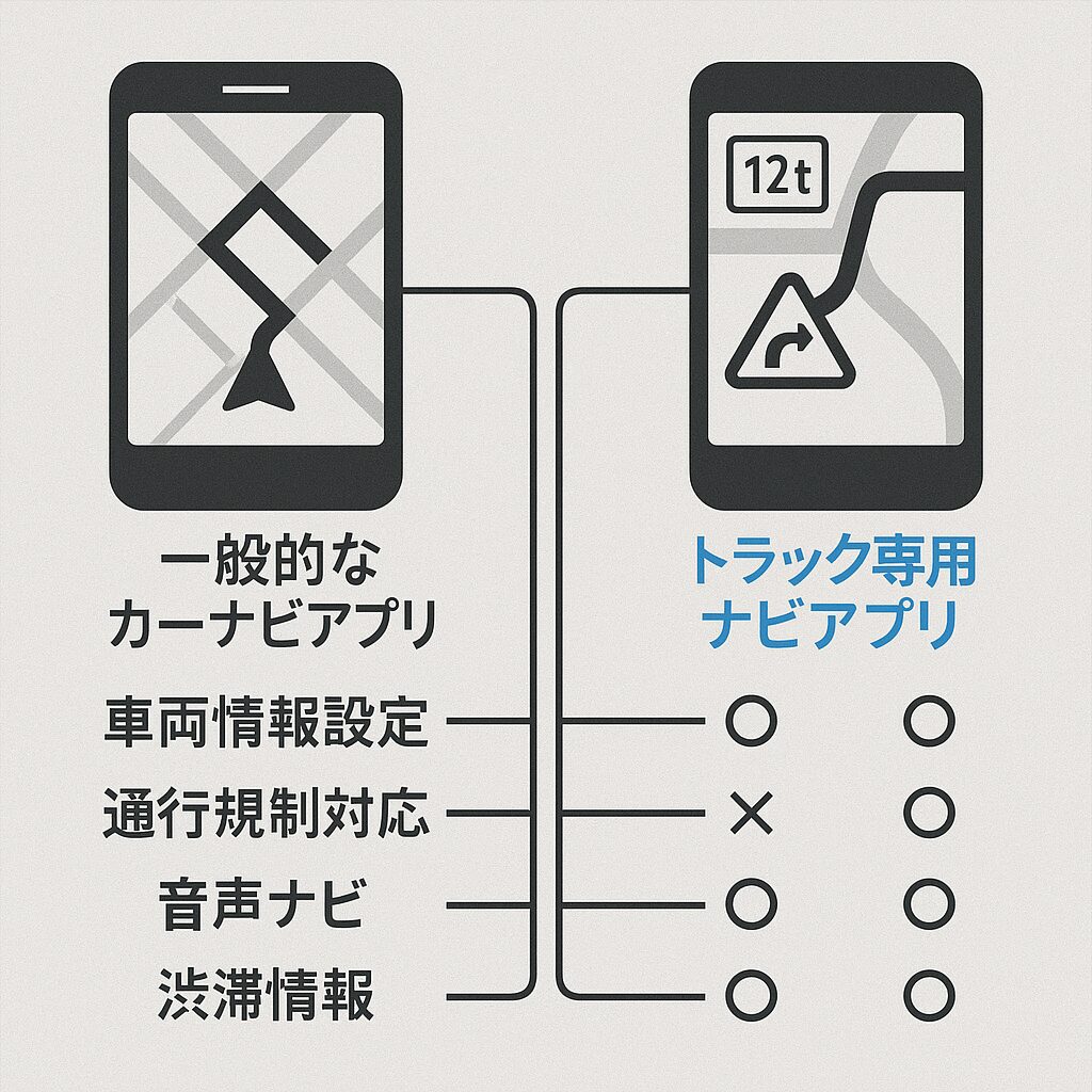 トラックナビアプリ