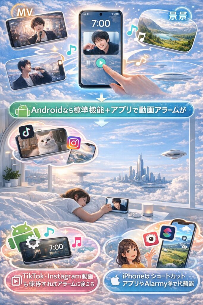 ビデオアラーム設定の方法