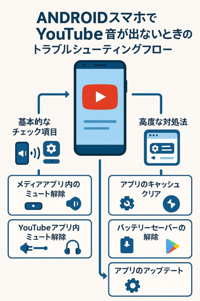 ユーチューブ 音が出ない アンドロイド