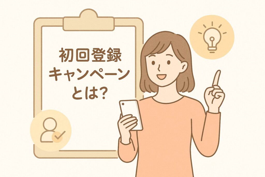 初回登録キャンペーンとは?仕組みと目的を解説