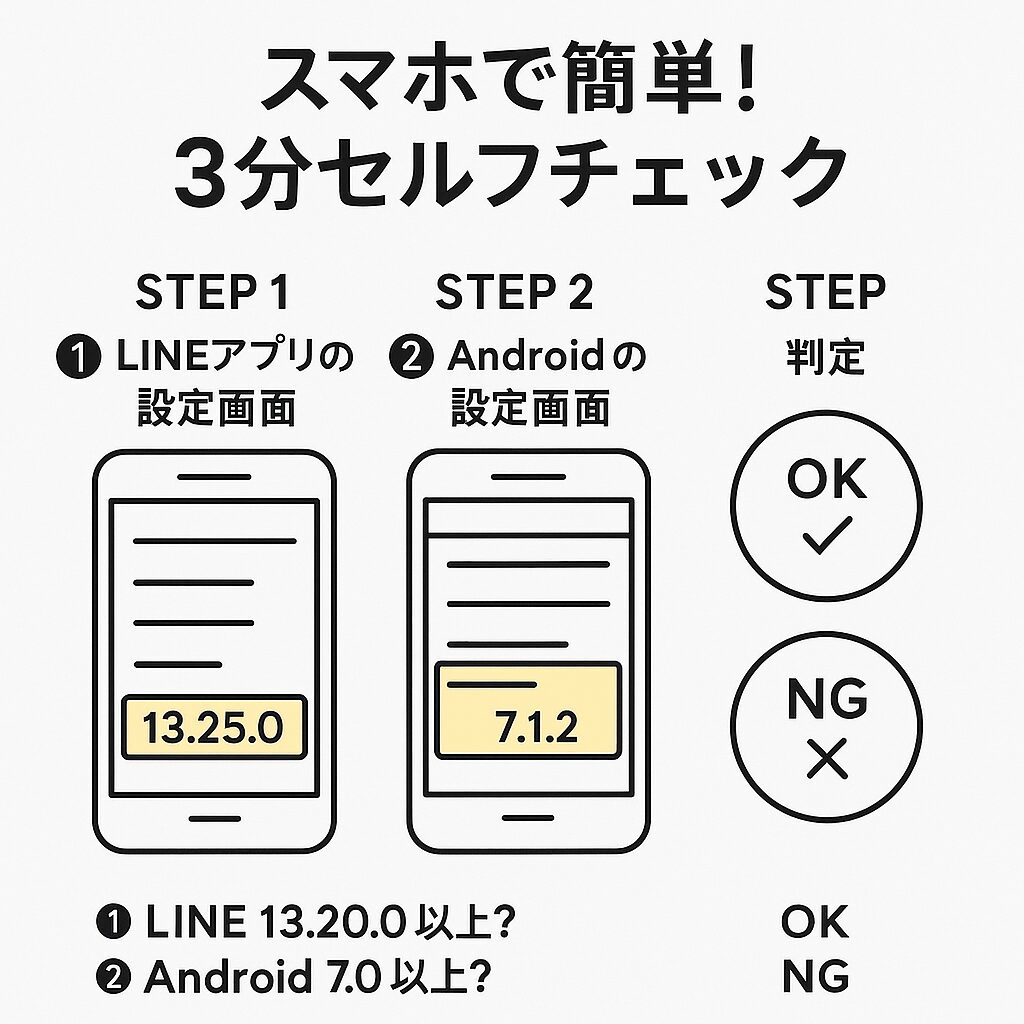 自分のスマホが対象か確認する方法