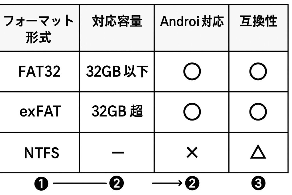 フォーマットの方法と注意点