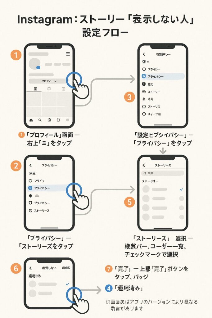 プロフィールから設定する方法