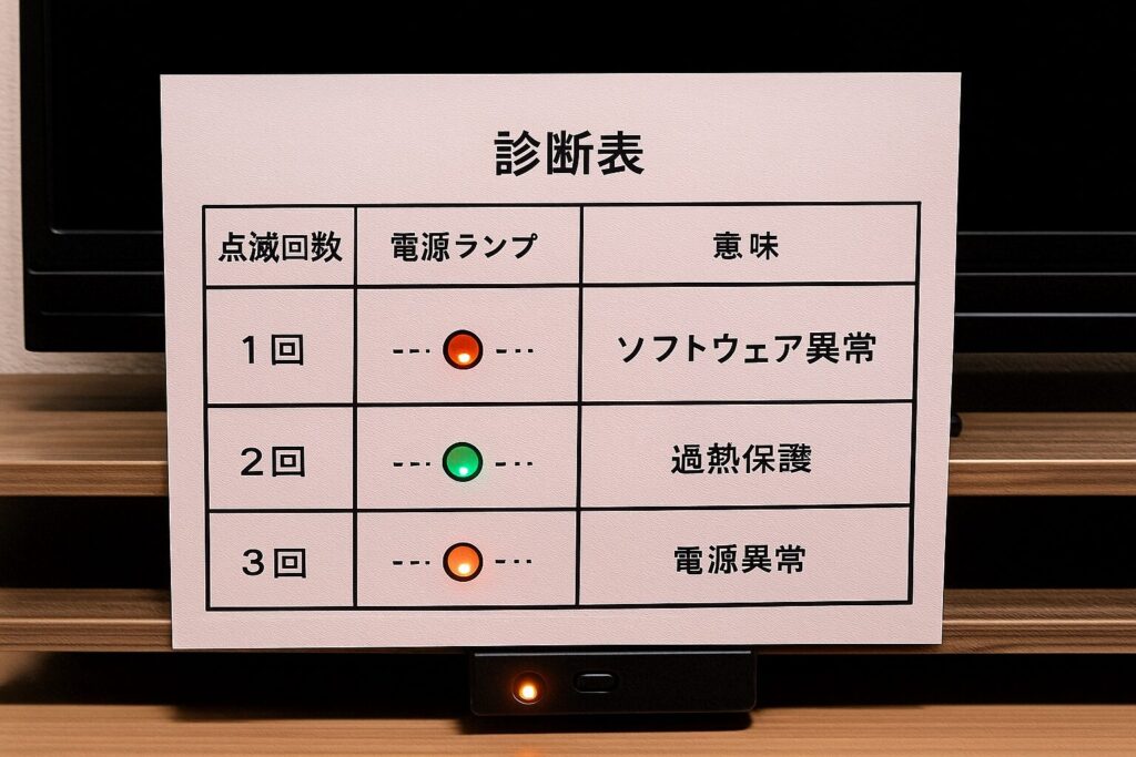 点滅回数の基本的な読み方