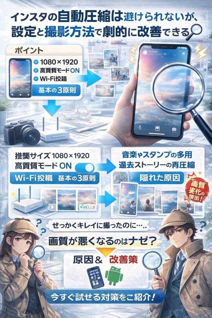 画質が落ちる理由を徹底解説しつつ、今すぐ試せる改善方法