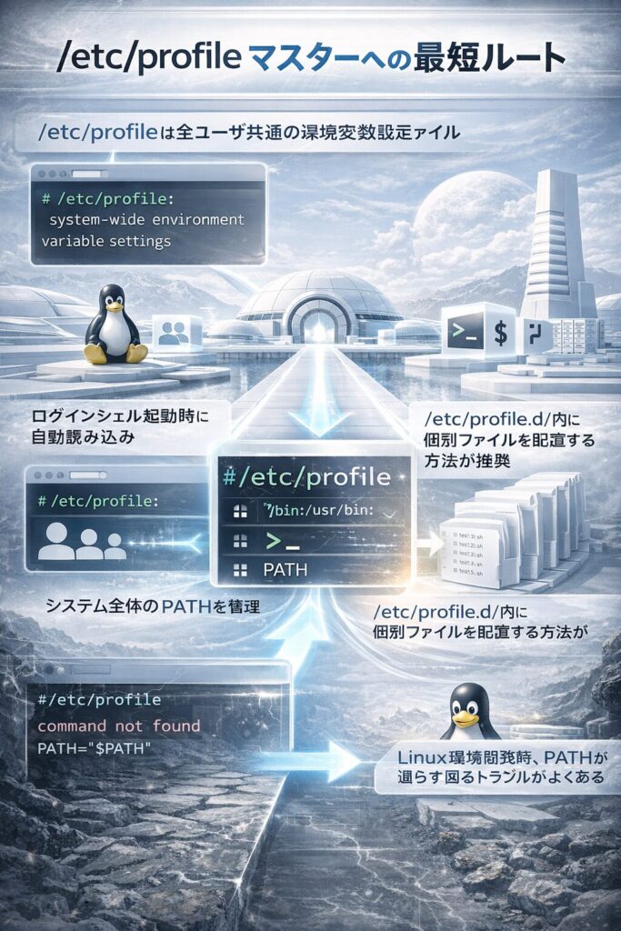Linuxシステム全体の環境変数を管理する