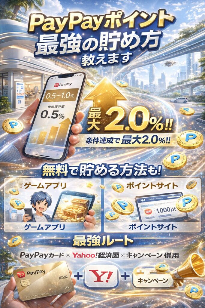 PayPayポイントを効率的に貯める方法