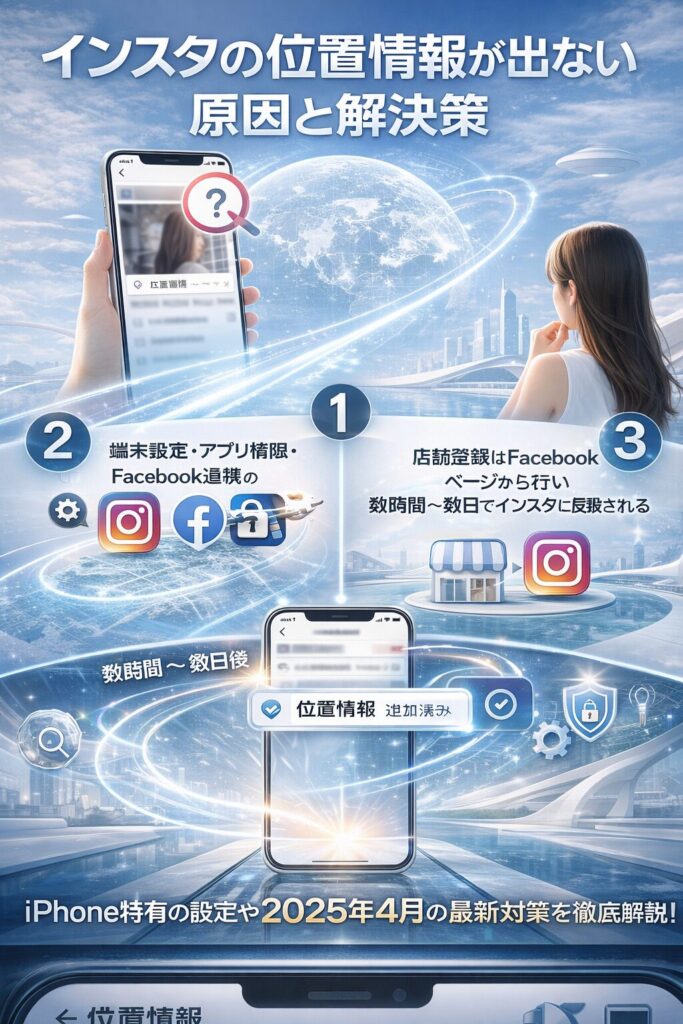 インスタの位置情報が出ない原因と解決策