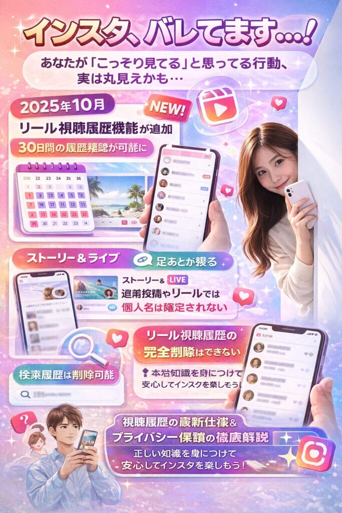 インスタの視聴履歴の最新仕様から削除方法、プライバシー保護のコツまで