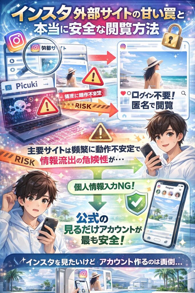 インスタを見たいけど、アカウントを作るのは面倒。そんな悩みを抱えている人は意外と多い