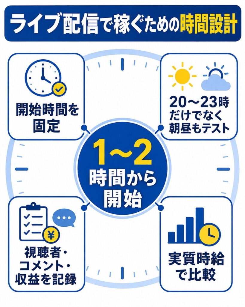 時間設計で始めるライブ配信術