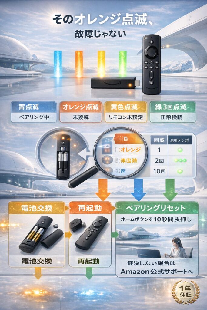 Amazon Fire Stickリモコンのトラブルシューティング