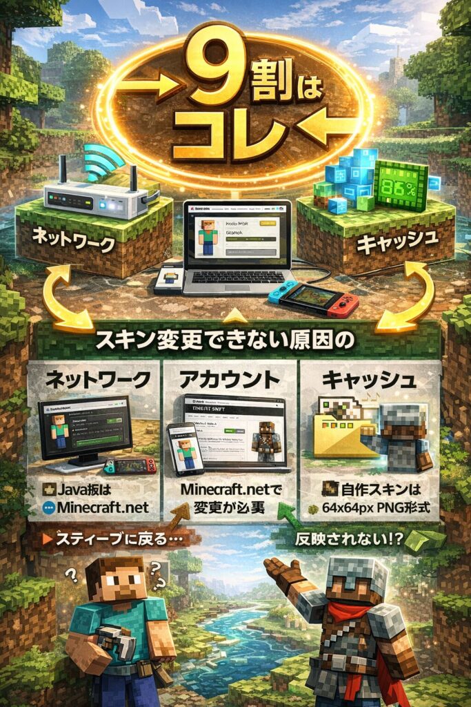 スキン変更の解決法ガイド