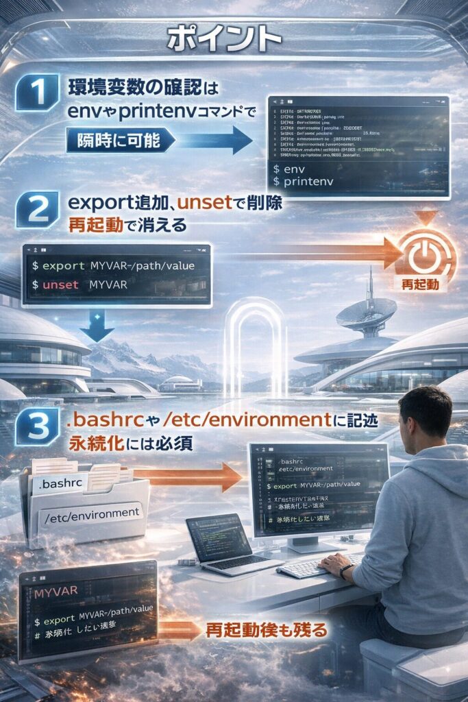 環境変数の永続化手順
