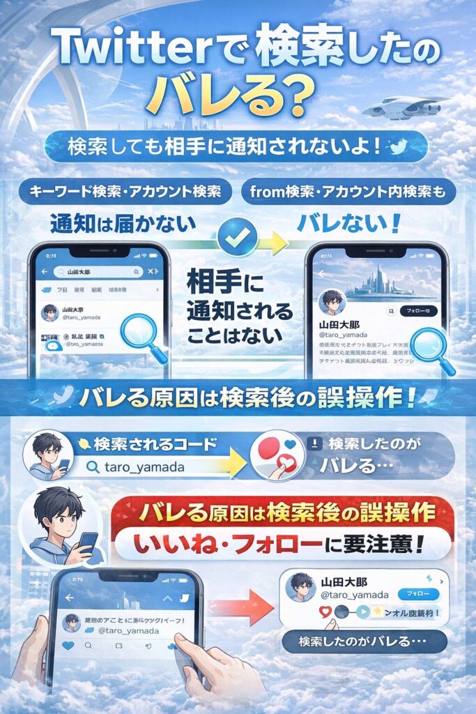 Twitter検索の通知に関する解説