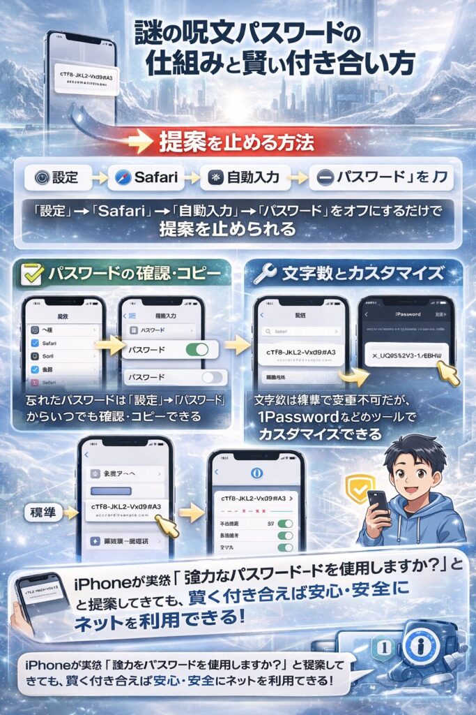 iPhoneで安全なパスワード管理