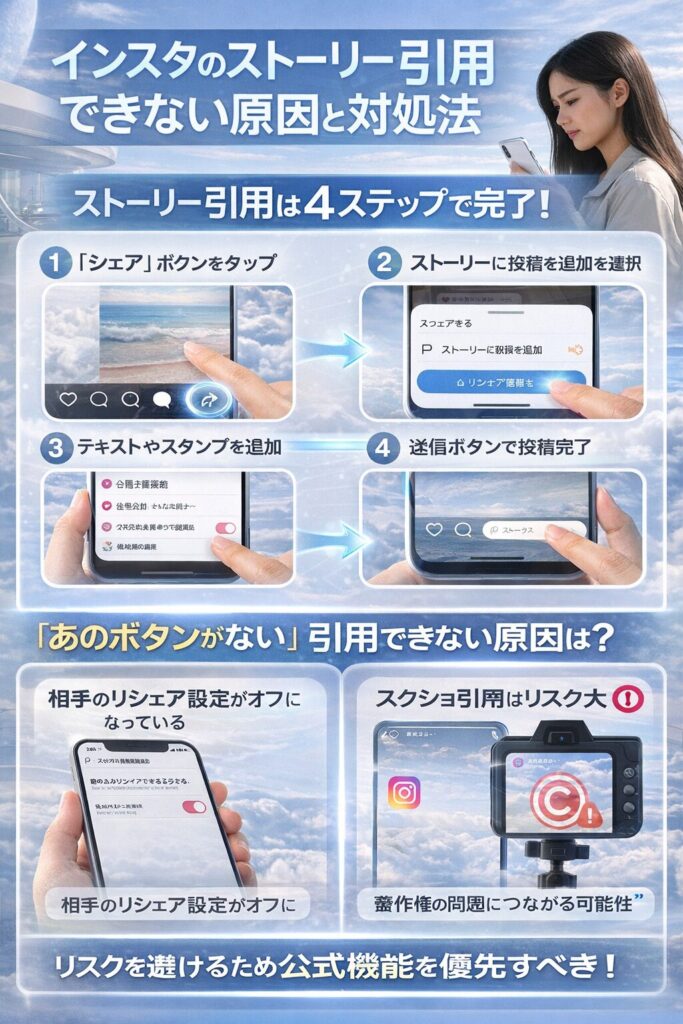 インスタのストーリー引用ガイド