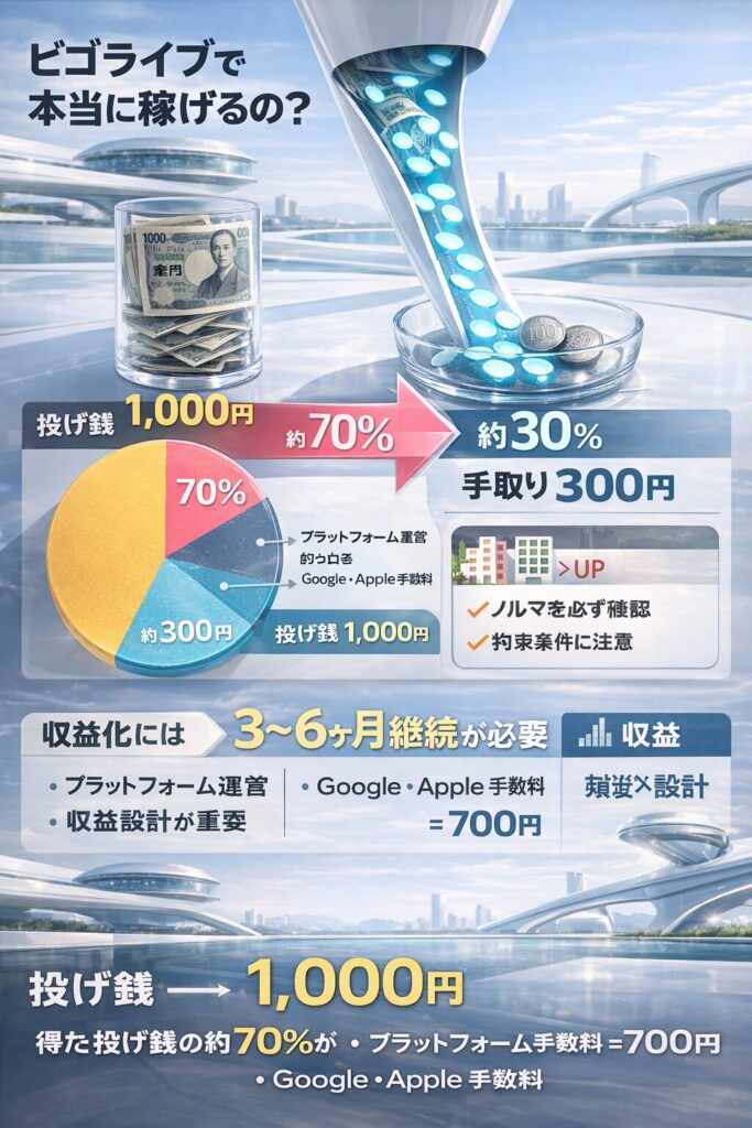 ビゴライブ収益の内訳