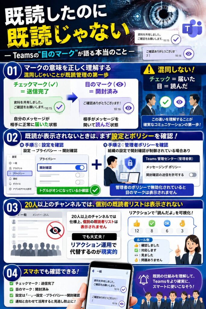 Teamsの既読管理ガイド