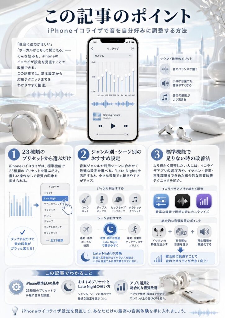 iPhoneイコライザ設定ガイド