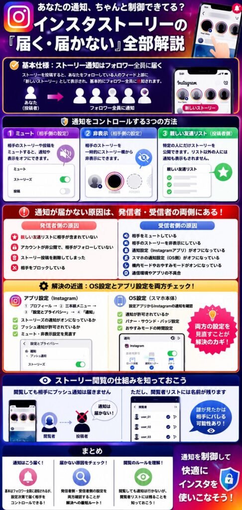 インスタストーリー通知の完全ガイド